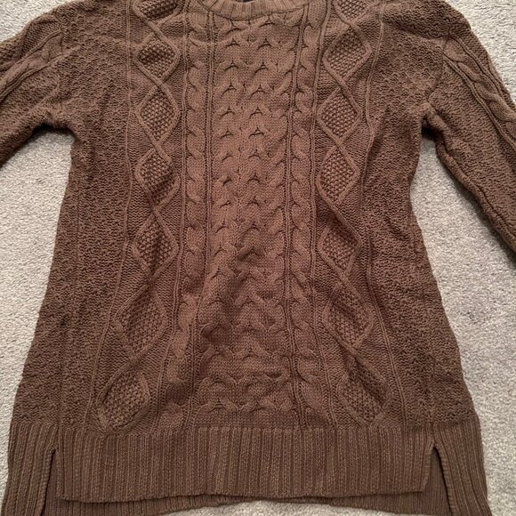BDG Mauve Cable Knit Sweater - Picture 5 of 6